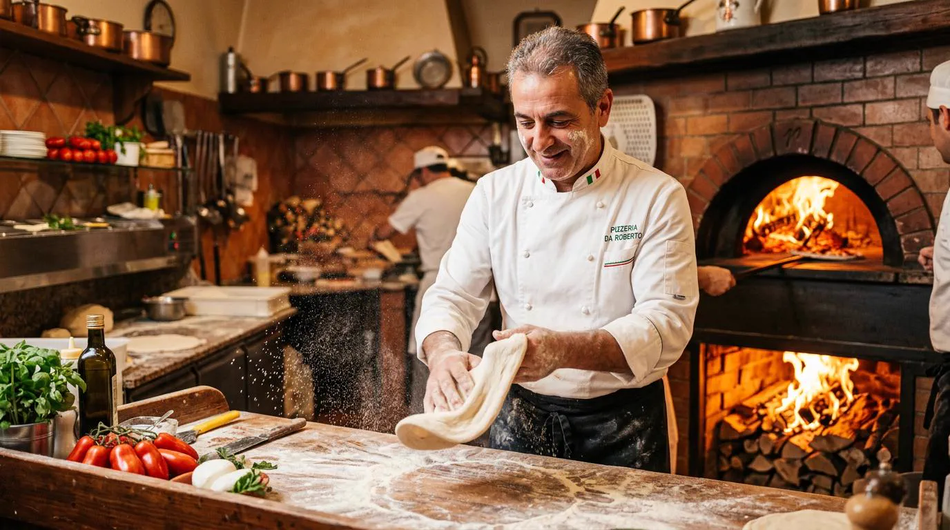 Bruno, pizzaiolo a O Sole Mio